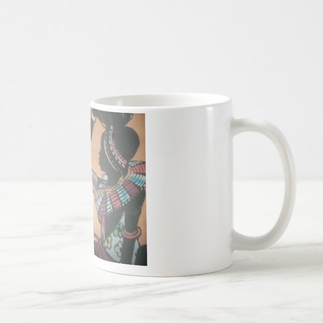Taza De Café Diseño de patrones de arte de tradición y cultura  (Derecha)
