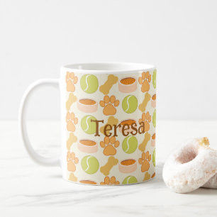Taza De Café Diseño De Patrones De Juguetes Y Tratamientos De P