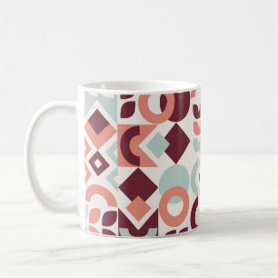 Taza De Café Diseño de patrones escandinavos. Retro moderno sim