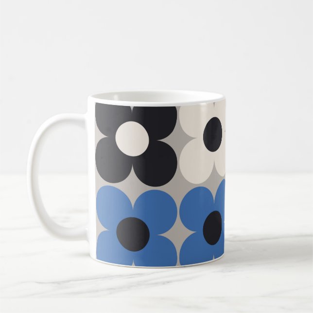 Taza De Café Diseño de patrones florales sin fisuras. Estilo es (Izquierda)