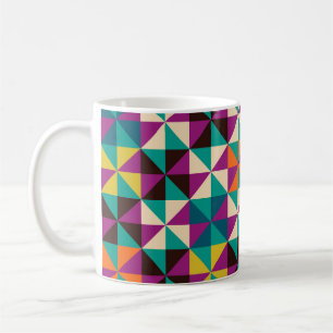 Taza De Café Diseño De Patrones Modernos, Geométricos Sin Prece
