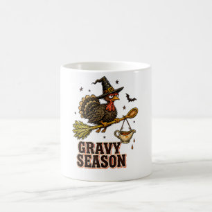 Taza De Café Diseño de pavo de acción de gracias de temporada d