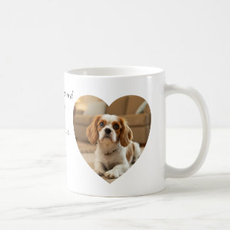 Taza De Café Diseño de Perro en Forma de Corazón – “Felicidad e