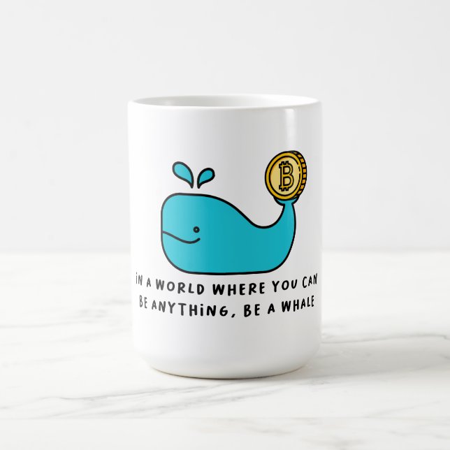 Taza De Café Diseño de Personalizado de inversor criptográfico  (Centro)
