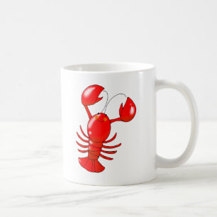 Taza De Café Diseño de Personalizado de langosta sonriente