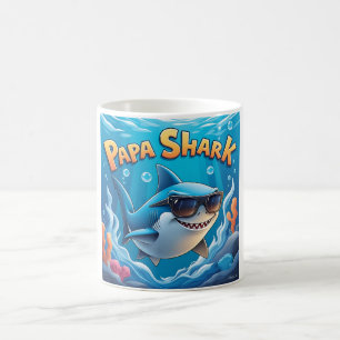 Taza De Café Diseño de Personalizado Guay Papa Shark