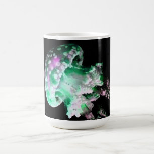 Taza De Café Diseño de pescado de gelatina verde Monograma Mug