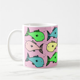 Taza De Café Diseño de pescado tropical tazón de café