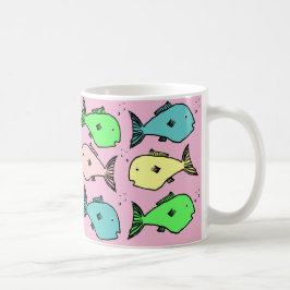 Taza De Café Diseño de pescado tropical tazón de café