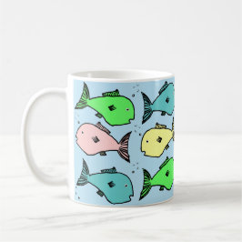 Taza De Café Diseño de pescado tropical tazón de café