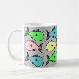 Taza De Café Diseño de pescado tropical tazón de café