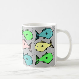Taza De Café Diseño de pescado tropical tazón de café