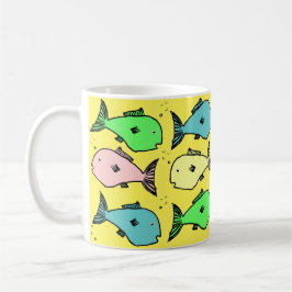 Taza De Café Diseño de pescado tropical tazón de café