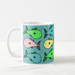 Taza De Café Diseño de pescado tropical tazón de café