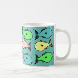 Taza De Café Diseño de pescado tropical tazón de café