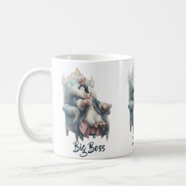 Taza De Café Diseño de Pingüino de Gran Jefe Invernal