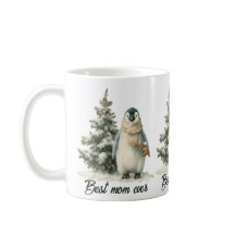 Diseño de pingüino de invierno “Mejor Mamá del Mun