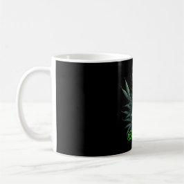 Taza De Café Diseño de plantas de hierba fresca para impresión
