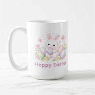 Taza De Café Diseño de primavera de Pascua feliz - Conejito de 