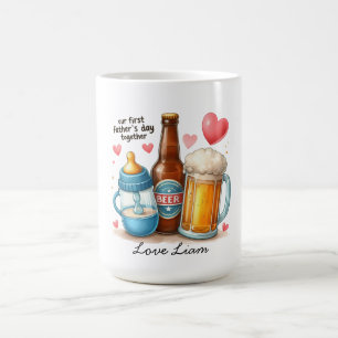 Taza De Café Diseño de Primer Día del Padre Recuerdo 