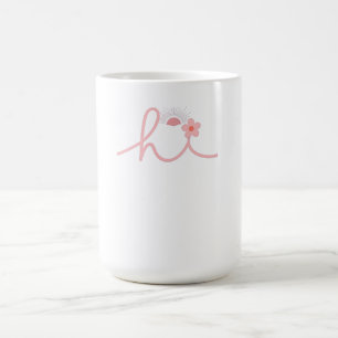 Taza De Café "diseño de puesta de sol de montaña de escritura "