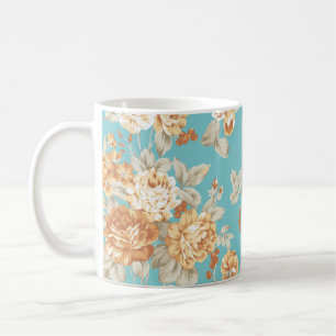 Taza De Café Diseño de ramo de rosa Patrón sin inconvenientes c
