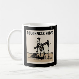 Taza De Café Diseño de Rodeo de Bomba de Vaquero, Campo Petrole