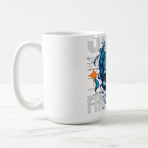 Taza De Café Diseño de ropa urbana de cráneo de llama azul G