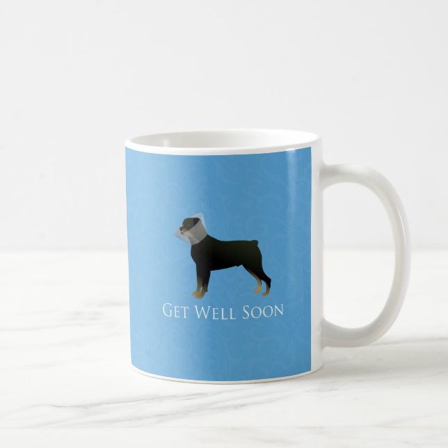 Taza De Café Diseño de Rottweiler (Derecha)