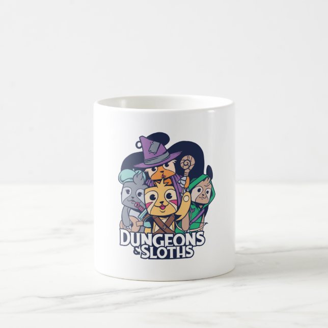 TAZA DE CAFÉ DISEÑO DE RPG DE DUNGEONS Y SLOTHS (Centro)