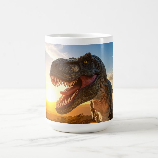 Taza De Café diseño de rugido de T-Rex (Centro)