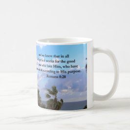 TAZA DE CAFÉ DISEÑO DE RUMANOS INSPIRADORES 8:28