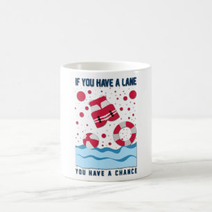 Taza De Café Diseño de Salvavidas Guay - Si Tienes Un Carril