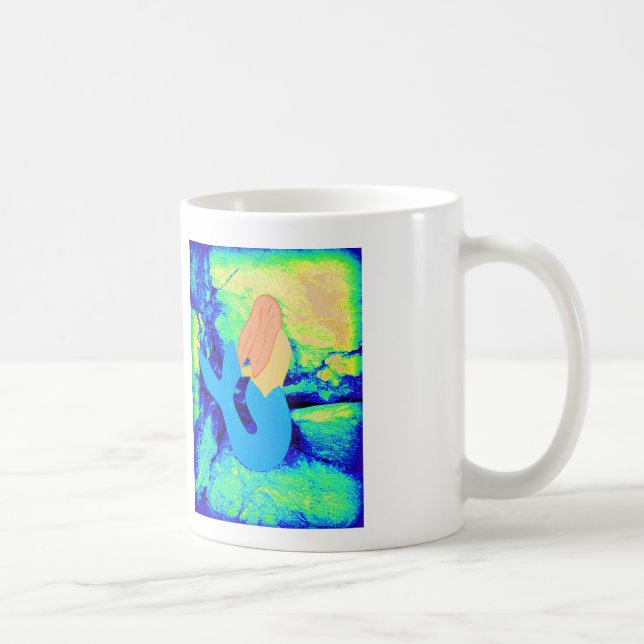 Taza De Café diseño de sirena de cabeza roja (Derecha)