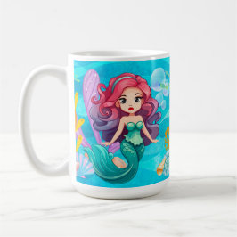 Taza De Café diseño de sirenas místicas