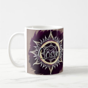 Taza De Café Diseño de Sol y Luna de Armonía Cósmica