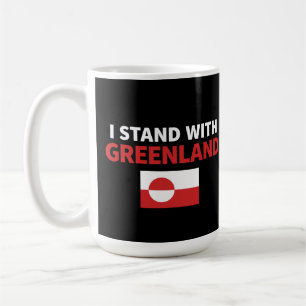 Taza De Café Diseño de solidaridad política con Groenlandia