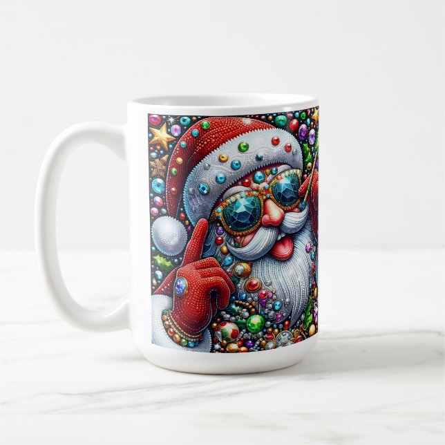 Taza De Café Diseño de suéter feo para navidades (Izquierda)