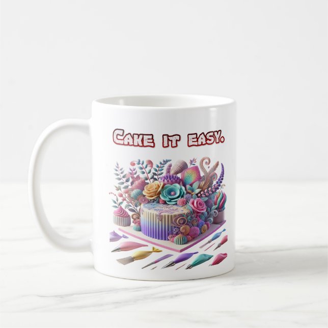 Taza De Café Diseño de tarta (Izquierda)
