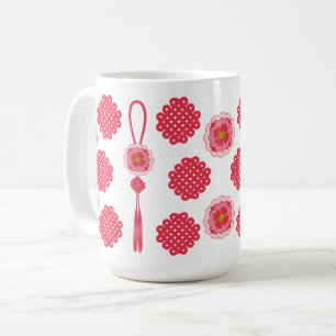 Taza De Café Diseño de Tassel de flores nórdicas coreanas