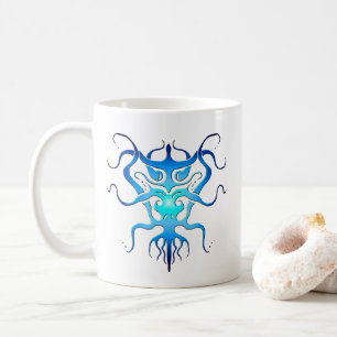 Taza De Café Diseño de tatuajes tribales para especies exóticas
