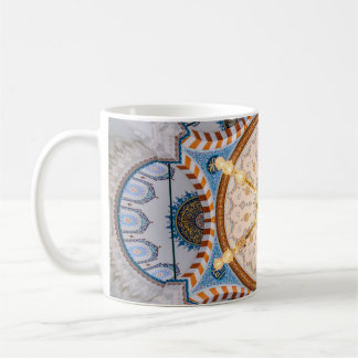 Taza De Café Diseño de techo amarillo, azul y amarillo