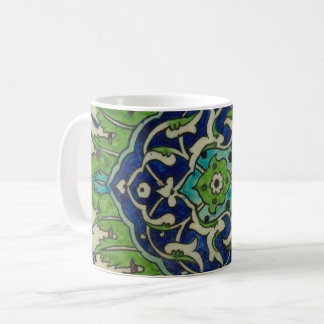 Taza De Café Diseño de tejas sirias Dinastía otomana del siglo