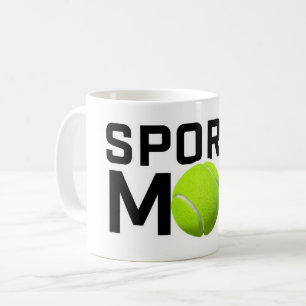 Taza De Café Diseño de tenis para mamá deportiva