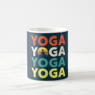 Taza De Café Diseño de texto de yoga