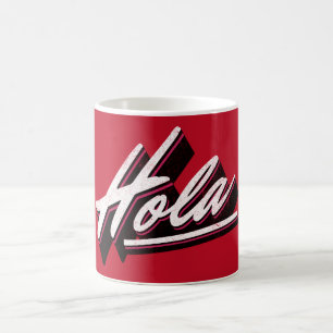 Taza De Café Diseño de texto Hola
