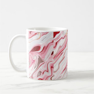 Taza De Café Diseño de textura de mármol líquido, mármol colori