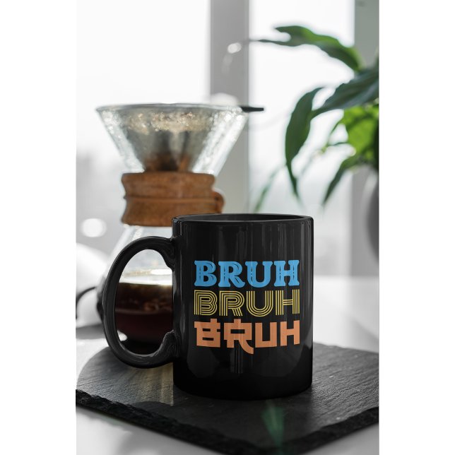 Taza De Café Diseño de tipografía audaz BRUH (Subido por el creador)