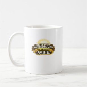 Taza De Café Diseño de tipografía de esposa orante