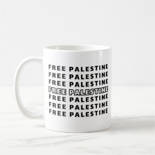 Taza De Café Diseño de tipografía de texto de repetición PALEST